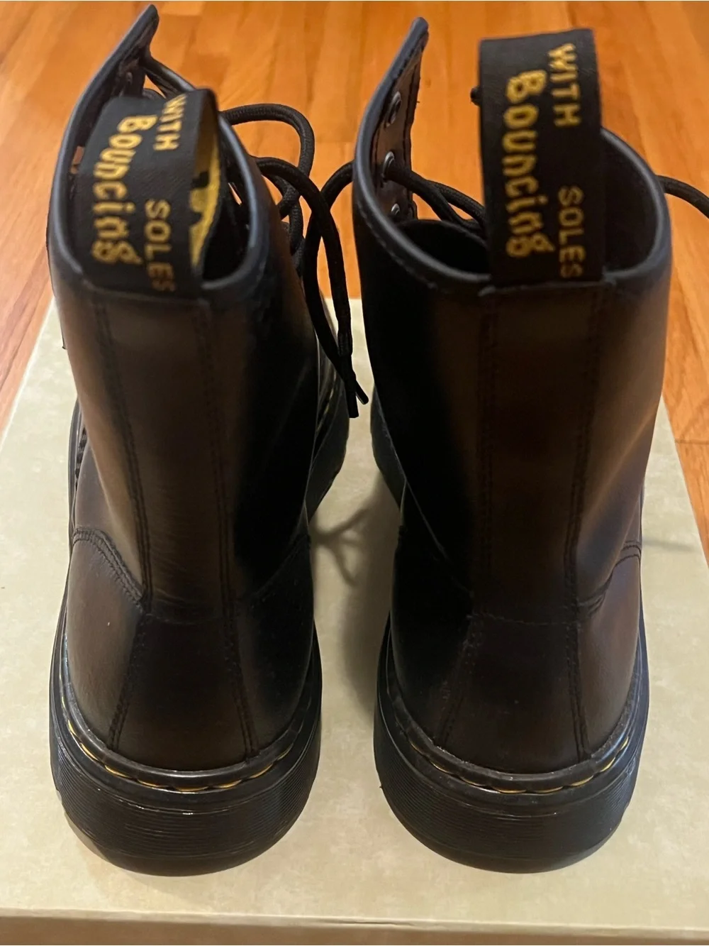 Dr. Martens Black Leather Lace-Up Combat Boots